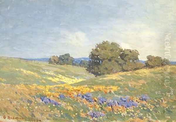 Landscape with Poppies and Lupin - view 1