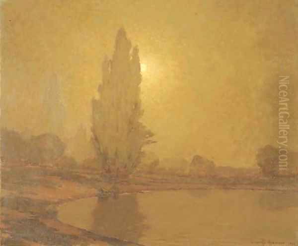 Sunset over Lake Merritt, Oakland - view 1
