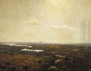 Sunset over the Marsh by Granville Redmond