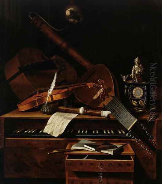 Still life with musical instruments - view 1