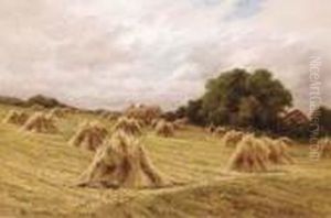 A Surrey Cornfield by Henry Hillier Parker