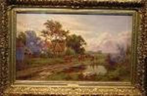 Evening, Near Streatley-on-thames by Henry Hillier Parker