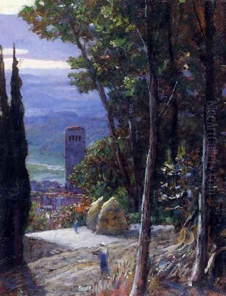 An Umbrian Threshing Floor Near Rocca Sant' Angelo - view 1