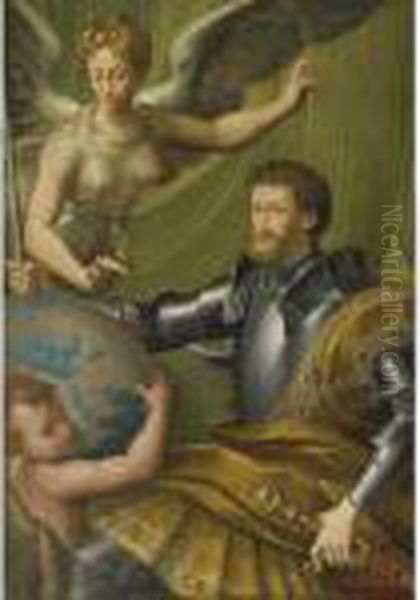 The Emperor Charles V Receiving The World - view 1