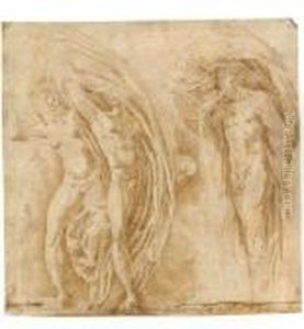 Nach - Vulkan Uberrascht Venus Und Mars by Girolamo Francesco Maria Mazzola (Parmigianino)