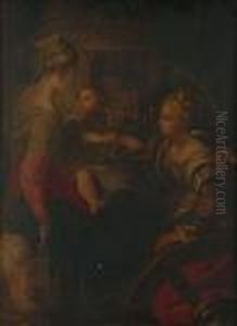 The Mystic Marriage Of Saint Catherine by Girolamo Francesco Maria Mazzola (Parmigianino)