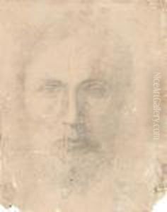 Head Of A Bearded Man, Perhaps A Study For The Head Of Christ by Girolamo Francesco Maria Mazzola (Parmigianino)