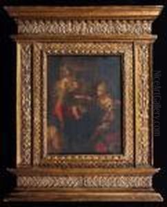 The Mystic Marriage Of St. Catherine by Girolamo Francesco Maria Mazzola (Parmigianino)
