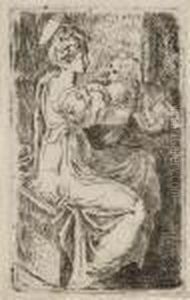 Virgin And Child by Girolamo Francesco Maria Mazzola (Parmigianino)