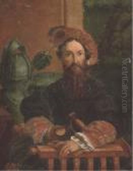 Portrait Of Galeazzo Sanvitale by Girolamo Francesco Maria Mazzola (Parmigianino)