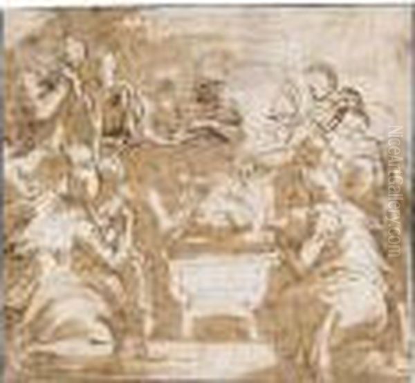The Apostles Assembled Around The Virgin's Bier - view 1