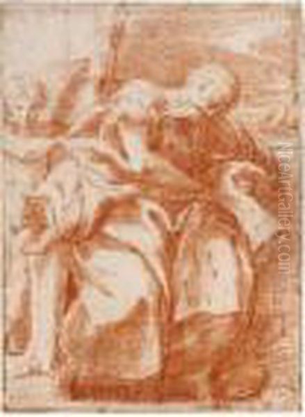 A Sleeping Female Figure, A Putto Holding A Sword To Her Left: An Allegory Of Justice - view 1