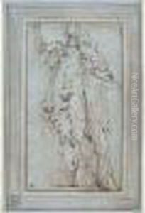 Figure Drapee Tenant Un Violon De Sa Main Gauche (apollon Ou David ?) Figure Drapee Tenant Un Violon De Sa Main Gauche (apollon Ou David ?)