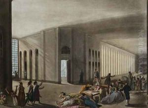St. Lukes Hospital for Lunatics, from Ackermanns Microcosm of London, c.1800 by T. Rowlandson & A.C. Pugin