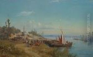 Les Bords Du Nil A Assouan by Paul Pascal