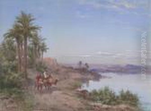 Camels In The Desert - view 1