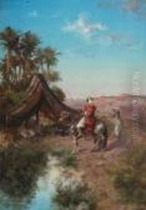 Arab Encampment by Paul Pascal