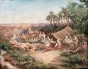 Arab Encampment by Paul Pascal