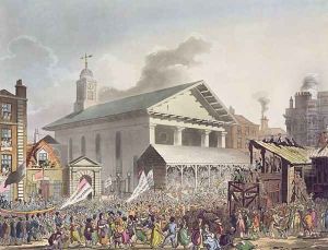 Covent Garden Market, Westminster Election, 1803 from Ackermanns Repository of Arts