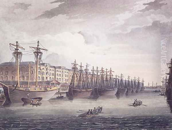 West India Docks, 1810 - view 1