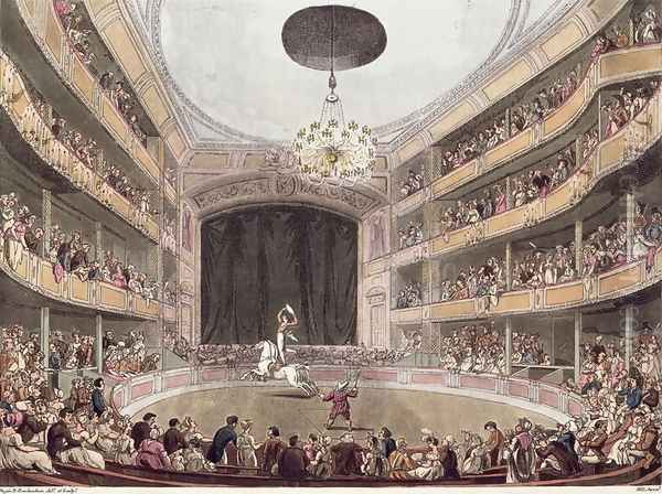 Astleys Amphitheatre from Ackermanns Microcosm of London - view 1