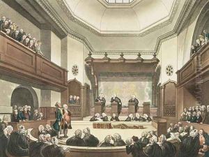 Court of Common Pleas, Westminster Hall, from The Microcosm of London, engraved by J. C. Stadler fl.1780-1812, pub. by R. Ackermann 1764-1834 1808