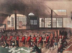 The Post Office, from Ackermanns Microcosm of London, Volume II, Pub. 1809