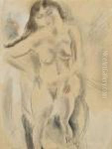 Nu Assis by Jules Pascin