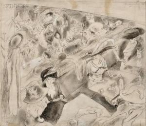 Dans Le Cafe by Jules Pascin