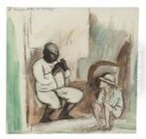 El Diurpia-bottas De Guanajay by Jules Pascin