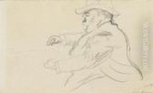 Portrait D Homme Au Chapeau by Jules Pascin