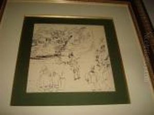 Personnages Et Cuba by Jules Pascin