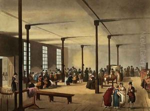 Workhouse, St. Jamess Parish, from Ackermanns Microcosm of London by T. Rowlandson & A.C. Pugin