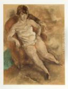 Seated Girl by Jules Pascin