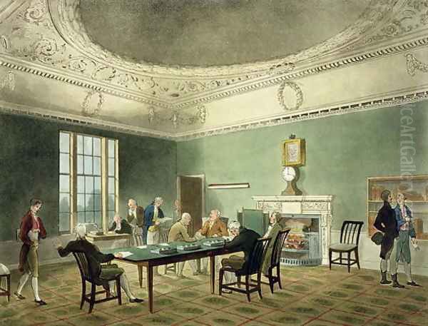Board of Trade, from Ackermanns Microcosm of London, engraved by Thomas Sunderland fl.1798, 1809 - view 1