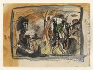 La Reunion, Cuba by Jules Pascin