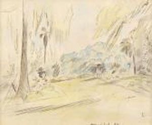 Un Parc Aux Usa by Jules Pascin