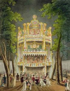 Vauxhall gardens, 1808 by T. Rowlandson & A.C. Pugin