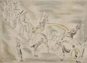 Cinderella Arriving At The Ball by Jules Pascin