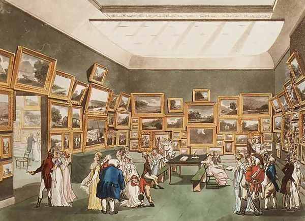 Old Bond Street Exhibition of Watercolour Drawings from Ackermanns Microcosm of London - view 1