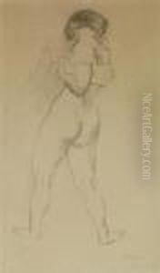 Nu Feminin De Dos by Jules Pascin