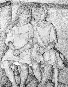 Les Deux Soeurs by Jules Pascin