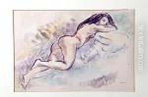 Sleeping Nude by Jules Pascin