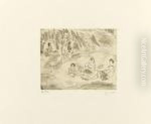 Femmes, Central Park Quatre Eaux-fortes