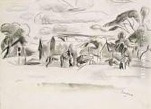 Les Travaux Des Champs, Cuba by Jules Pascin