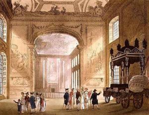 Greenwich Hospital from Ackermanns Microcosm of London by T. Rowlandson & A.C. Pugin