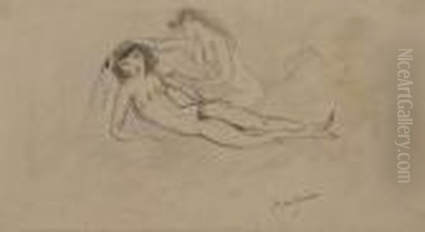 Deux Jeunes Femmes Nues - view 1