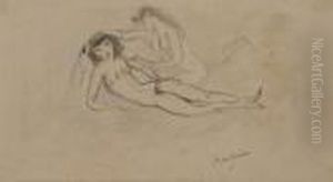 Deux Jeunes Femmes Nues by Jules Pascin