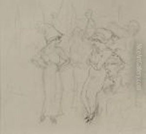 Scene De Cabaret by Jules Pascin