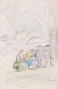 Au Bord Du Chemin by Jules Pascin